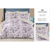 Capital Home Çift Kişilik Nevresim Takımı %100 Pamuk Saten 6'lı Set - Krem - 240 x 260 cm