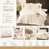 Capital Home Nakışlı Fırfırlı Nevresim Takımı Çift Kişilik - Krem