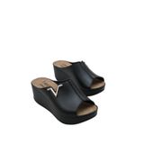 Capone 6145 Kadın Platform V Toka Terlik Bordo 37