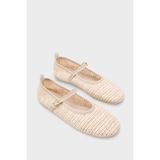 Capone Outfitters Carlina Barefoot Konfor Kadın Babet - Krem
