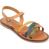 Capone Outfitters Darya 830 Hakiki Deri Kadın Bodrum Sandalet - Renkli