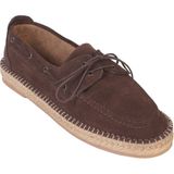 Capone Outfitters Drake Hakiki Deri Süet Espadril Tabanlı Erkek Loafer Ayakkabı - Kahve