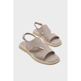 Capone Outfitters Emmie Kadın Sandalet - Bej - Süet