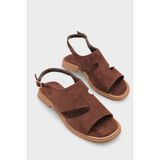Capone Outfitters Emmie Kadın Sandalet - Süet Kahverengi