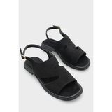 Capone Outfitters Emmie Kadın Sandalet - Süet Siyah
