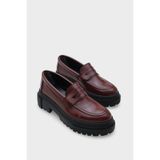 Capone Outfitters Fania Oval Burunlu Trak Tabanlı Rugan Kadın Loafer