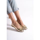 Capone Outfitters Hana Trend Fiyonklu Altın Kadın Babet