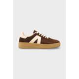Capone Outfitters Mia Kadın Spor Ayakkabı Sneaker - Kahverengi Süet