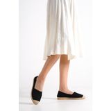 Capone Outfitters Pasarella Keten Kadın Espadril - Siyah
