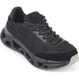 Capone Outfitters Ruth Fileli Havalı Tabanlı Konfor Kadın Spor Ayakkabı Sneaker - File Siyah