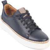 Capone Outfitters Skippy Hakiki Der Süet Bağcıklı Içi Hakiki Deri Astarlı Erkek Günlük Sneaker Ayakkabı - Lacivert
