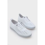 Capone Outfitters Torrie Hakiki Deri Soft Konfor Tabanlı Kadın Sneaker - Beyaz