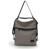 Cappadocia Vintage 3210 Kyra Kadın Açık Gri Omuz Sırt El Çantası Pamuk Kanvas Kumaşlı Salaş Günlük Çapraz Çanta