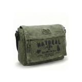 Cappadocia Vintage 4028 Haki Yeşil Salaş Omuz Çantası Kanvas Postacı 15.6 inç Laptop Okul Seyahat Günlük Vintage Retro