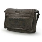 Cappadocia Vintage 4028 Salaş Omuz Çantası Pamuk Kanvas Postacı 15.6 Laptop Okul Seyahat Günlük Vintage Retro (Kahverengi)