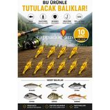 Cappadocians Karides Görünümlü Silikon Balık Yemi & Suni Yem Olta - Balık Avı ve Malzemeler 10’lu Paket
