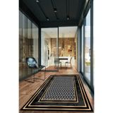 CAPPİO HALI Eskitme Motifli Kristal Desenli Halı
