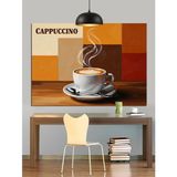 Cappuccino Kahve Fincanı Dekoratif Kanvas - Mdf Ahşap Tablo