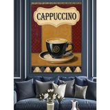 Cappuccino Kahve Fincanı Görseli Dekoratif Kanvas - Mdf Ahşap Tablo