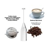 Cappucino Mixer Çok Amaçlı Pilli Mini Mixer Kahve Süt Köpürtücü Karıştırıcı