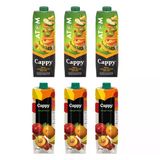 Cappy Atom ve Karışık Meyve Suyu 1 Lt 6 Lı Karma Paket