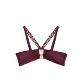 Çapraz Askılı Boncuklu Bikini Üstü