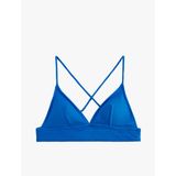 Çapraz Askılı Dokulu Bralet Bikini Üstü