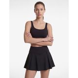 Çapraz Askılı U Yaka Kolsuz Crop Spor Bluz