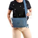 Çapraz Askılı Ultra Hafif Çok Cepli Bayan Omuz Çantası Mavi (Model: 571-6O)