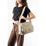 Çapraz Askılı Ultra Hafif Çok Cepli Omuz Çantası Bej Model: (571-6B)
