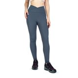 Çapraz Bel Detaylı Kışlık İçi Polarlı Termal Toparlayıcı Tayt (Gri, XL)