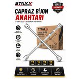 Çapraz Bijon Anahtarı 17-19-21-23 Mm | Ağır Hizmet Çelik Bijon Sökme Anahtarı |Binek Ve Hafif Ticari