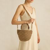 Çapraz Çanta/omuz Çantası/portföy Çanta/örme Çanta/hasır Çanta/kadın Çanta/çanta/el Çantası/hasır Çanta/el Örgüsü - 30x23 cm - Kahverengi