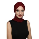 ÇAPRAZ W ATKILI BORDO HAZIR TÜRBAN TESETTÜR BONE