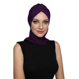 ÇAPRAZ W ATKILI MOR HAZIR TÜRBAN TESETTÜR BONE