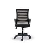 Capri Fileli Başlıksız Ofis Koltuğu Çalışma Koltuğu Ergonomik Sandalye Tilt Mekanizmalı Ayarlanabilir Siyah