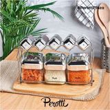 Capri Silver Standlı 8'li Baharat Takımı