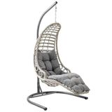 Capri Swing Bodrum 1 Kişilik Rattan Bahçe Salıncağı