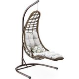 Capri Swing Bodrum Tekli Rattan Bahçe Balkon Salıncağı Krem Renkli Aşınmaya Dayanıklı Özellikler