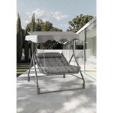 Capri Swing Capri Bed Rattan Bahçe Salıncağı Balkon Salıncağı 001 gri