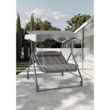 Capri Swing Capri Bed Rattan Bahçe Salıncağı | Balkon Salıncağı - Gri