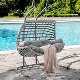Capri Swing Cunda 2 Kişilik Rattan Bahçe Salıncağı