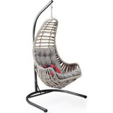 Capri Swing Datça Bahçe Salıncağı | Tek Kişilik | Rattan Salıncak - Kırık Beyaz