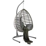 Capri Swing Gumbet Tekli Rattan Bahce Salincagi | Balkon Salincagi