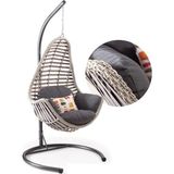 Capri Swing Milas Tekli Rattan Bahçe Salıncağı | Balkon Salıncağı - Kırık Beyaz