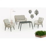 Capri Swing Pisa Ikili Rattan Bahce Balkon Oturma Grubu Beyaz 752