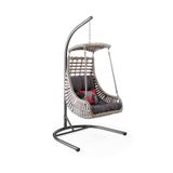 Capri Swing Rattan Tekli Bahçe Balkon Salıncağı