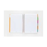 Capricorn Neon Serisi, A4, 7 Konulu (5 Kareli, 2 Çizgili) 210 Yaprak Pp Kapaklı Spiralli Defter, Pembe - -- - Option-1