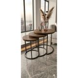 CAPRİDOS MOBİLYA Ecol 3lü Zigon Sehpa - Ceviz