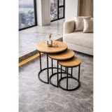 CAPRİDOS MOBİLYA Ecol Zigon Sehpa - Antik Çam